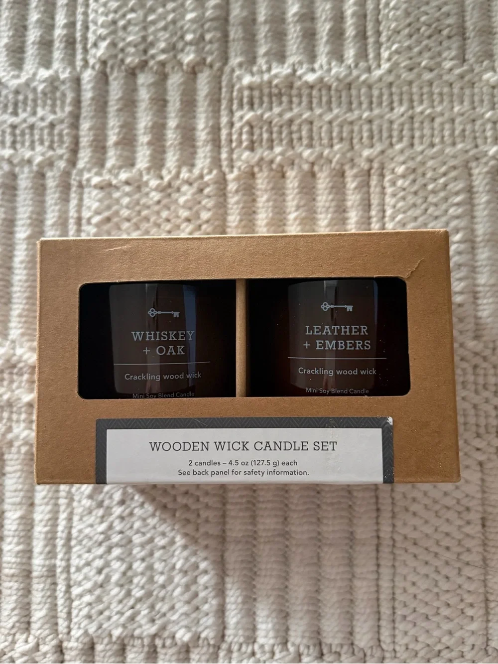 Threshold Wooden Wick Candle Set (2 sets)